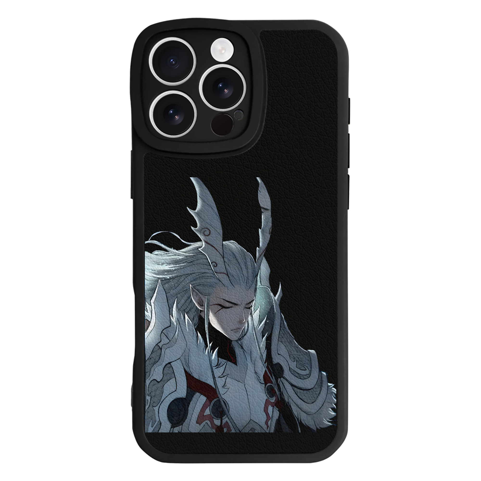 （画像用） Ne Zha 2 ナタ 魔童の大暴れ 【iPhone 16シリーズ対応】シリコンスマホケース（レザー調） 材質：シリコン